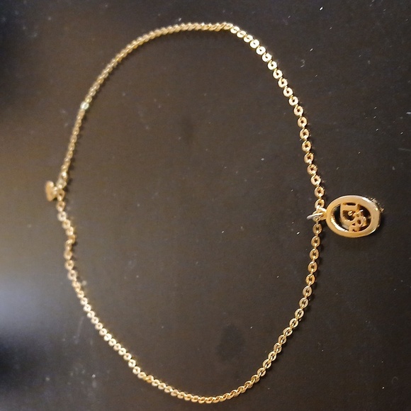 AUTHENTIC CHRISTIAN DIOR GOLD TONE NECKLACE AND PENDANT - Picture 4 of 6